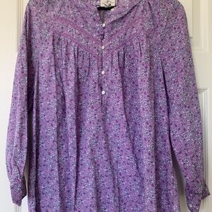 Floral Purple Women's Top